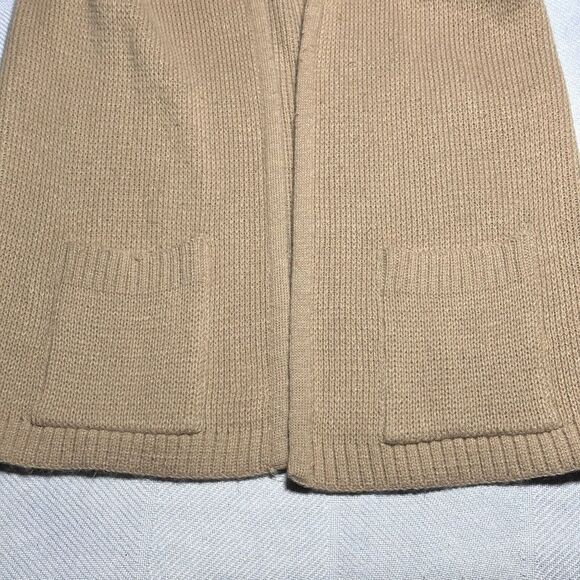 Vintage 70s 80s‎ Montgomery Ward Sleeveless Brown Cardigan Women's Size Medium - Picture 2 of 9